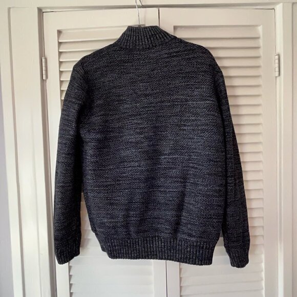 Boston Traders medium navy fleece-lined full-zip bomber jacket - Picture 4 of 9